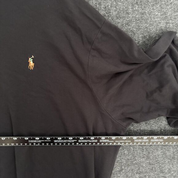 Polo Ralph Lauren Polo Shirt Men's 4XB Black Cotton Pony Logo Preppy Casual - Picture 5 of 8
